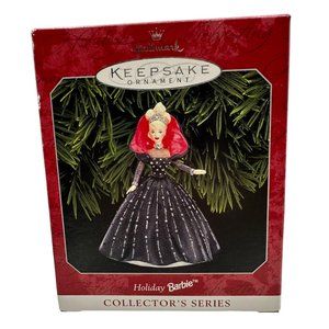 Hallmark Keepsake Ornament Holiday Barbie1998 Collector's Series Vintage Christm